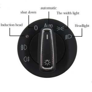 Chrome Automatic Light Sensing Headlight Switch for VW Golf 5 Passat 5ND941431E - Picture 1 of 6