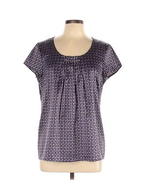 Blusa deportiva Geoffrey Beene para mujer púrpura manga corta L Foto 1 de 2