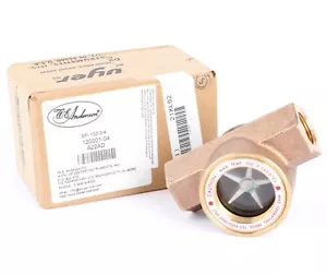 Dwyer SFI-100-3/4 Sight Flow Indicator, Single Window, Bronze, 3/4" NPT - Picture 1 of 7