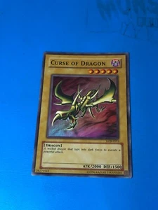 YUGIOH Super Rare Curse Of Dragon LOB-E053 PLAYED - Picture 1 of 7