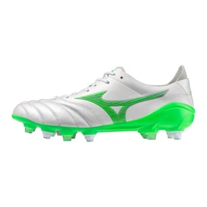 MIZUNO MORELIA NEO IV JAPAN MIX P1GC2530 37 Super White Pearl × Neon Green New - Picture 1 of 6