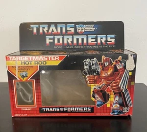 VTG Transformers G1 Autobot Targetmaster Hot Rod Rare Empty Box 1986 Hasbro - Picture 1 of 12