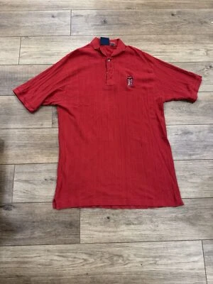 Texas Tech Мужская рубашка-поло размер L красный короткий рукав колледжа текстурированный воротник - Изображение 1 из 4