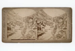 Brownsville Mining Camp on [C. C. R .Ry?] Colorado 1890s Stereo View - Picture 1 of 3