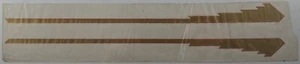 Vintage Red & Gold Down Or Top Tube Art Deco Arrow Decal, c 1920s, NOS - Picture 1 of 5