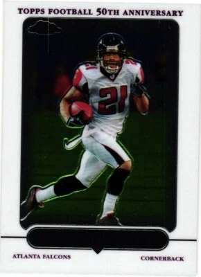 2005 Topps Chrome Football 50th Anniversary DeAngelo Hall #57 - Falcons - Image 1 of 2
