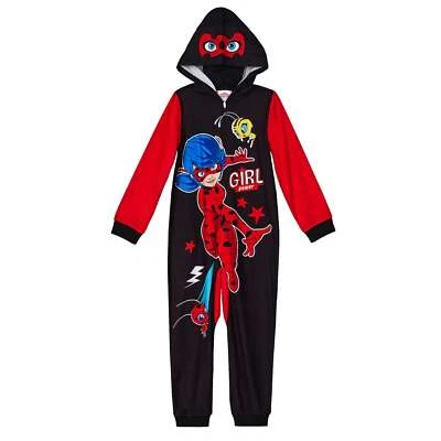Miraculous Ladybug Pijama de una pieza Traje de unión 4 6 8 10 Disfraz de Halloween Máscara Foto 1 de 4