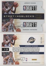 2010-11 Playoff Contenders Patches Gold Die-Cut /99 Jeremy Evans #13 Rookie RC