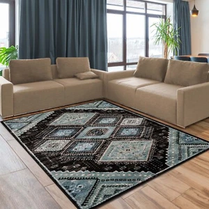 Poway Southwestern Farmhouse Geometric Diamonds Pet Friendly Indoor Area Rug - Picture 1 of 32