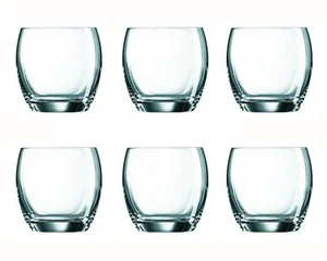 300ml Salto Water Glass Clear Tumbler Set Whiskey Short Drinking Glasses - Imagen 1 de 9