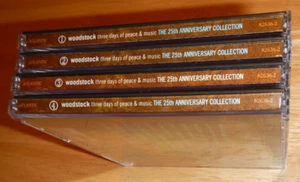 WOODSTOCK: THREE DAYS OF PEACE & MUSIC - 4 CD, 25th Anniversary set - Foto 1 di 6