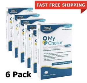 6 x My Choice Emergency Contraceptive (Compare to Plan B One Step)- Exp 11/26 - Picture 1 of 3