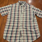 Classic Club Boy?s Button Up SS Collared Shirt 14 Multi Striped