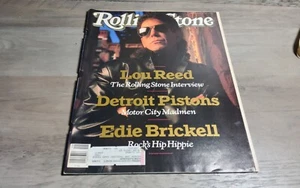 Rolling Stone Magazine #551 May 1989 Lou Reed Detroit Pistons Brickell Vtg Ads - Picture 1 of 5