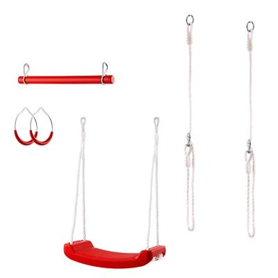 Schaukel-Turngeräte-Set Turnstange Kinderschaukel Reckstange Turnringe Trapez  - Bild 1 von 4