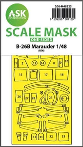 Art Scale 1/48 Art Scale B-26B Marauder one-sided express fit mask for ICM - Picture 1 of 1