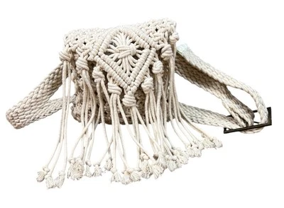 Bolso Cinturón Free People Macreme Crema Pequeño Foto 1 de 4