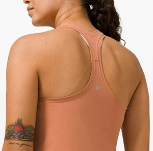 Lululemon Cool Racerback II *Shorter Length Desert Sun Sz 4/6? Tank - Picture 1 of 9