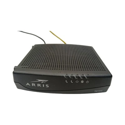 ARRIS Telephony Internet Cable Modem DOCSIS 3.0 Model TM1602A W/Ethernet cable - Image 1 of 2