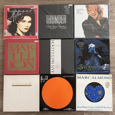 Exhibit Box Album Record Set Of 9 Marc Almond The Fall Jerico Ian Mc Kim Wilde - Image 1 of 4