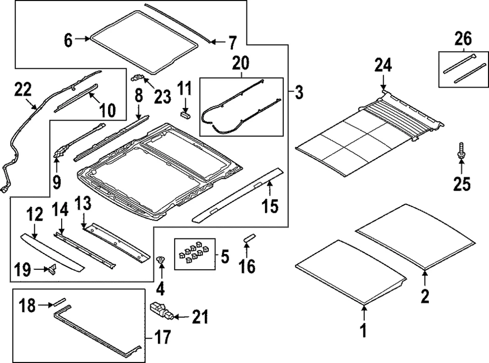 Genuine Land-Rover Drive Cable Assembly LR189304 - Image 1 of 1
