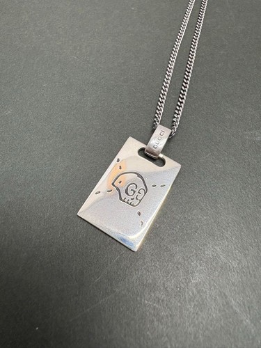 Collana con ciondolo fantasma Gucci argento sterling 455315 argento Ag925