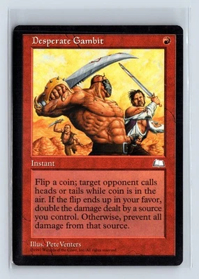 (4x) DESPERATE GAMBIT – MTG Magic the Gathering Card – Weatherlight – Uncommon - Image 1 of 4