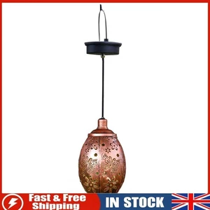 Solar Powered LED Garden Lawn Lamp Waterproof Retro Hanging Lantern Light - Picture 1 of 11