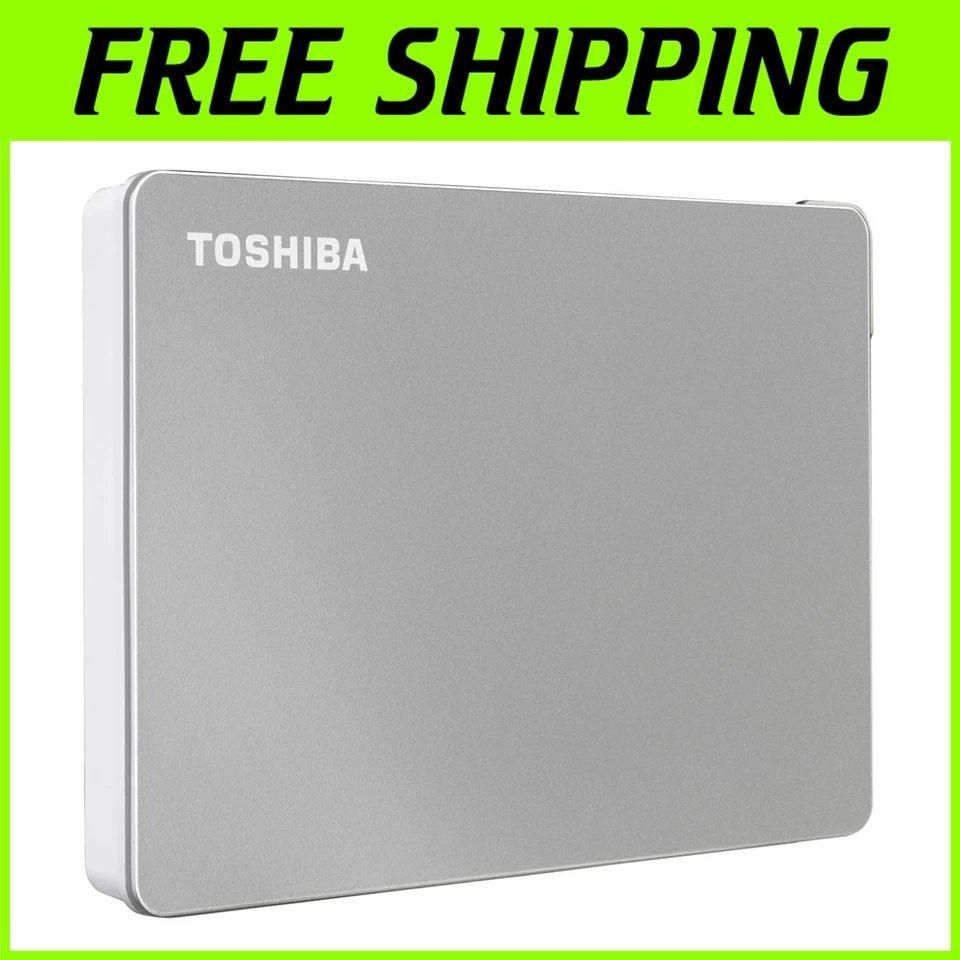 Canvio Flex 1TB Portable External Hard Drive - Silver - Image 1 of 4