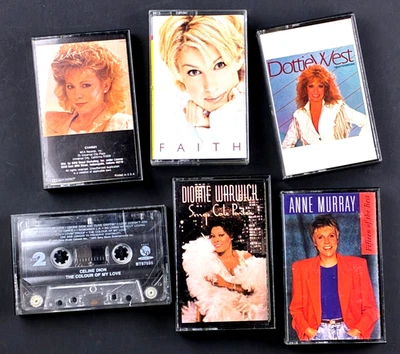 Дионн Уорвик, Реба, Фэйт Хилл, Энн Мюррей, Селин, Дотти, 6 старых кассет Калифорния - Изображение 1 из 4