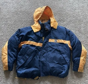First Down Jacket Mens Large Blue Mountain Trail - Picture 1 of 9
