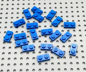 LEGO® 20x Platte Bauplatte 1x2 flach 3023 blau - Bild 1 von 1