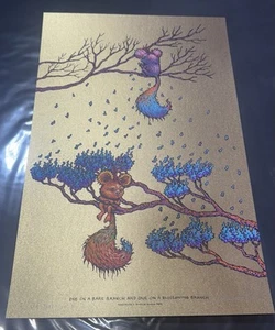 Marq Spusta One On A Bare Branch Dirty Gold 21/45 Signed And Numbered - Picture 1 of 4