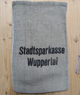 Geldsack Stadtsparkasse Wuppertal Original Größe B - wie Geldsack Bundesbank - Bild 1 von 2