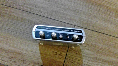 M-AUDIO Fast Track guitar mic recording interface  No recording software - Image 1 of 4