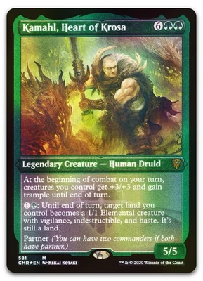 Kamahl, Heart of Krosa (Foil Etched) #581 (NM) Commander Legends CMR Magic MTG - Image 1 of 2