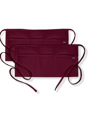 Adar Doctor Nurse Uniform Deep Pockets Extra-Long Strings Tie Belt Apron 2 Pack - Image 1 of 4