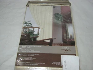 New ESTEX ADELA SILK LIKE Drapery WINDOW PANEL  54x84 - Beige NIP - Picture 1 of 1