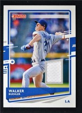 2020 Donruss Donruss Materials #DM-WB Walker Buehler - Los Angeles Dodgers