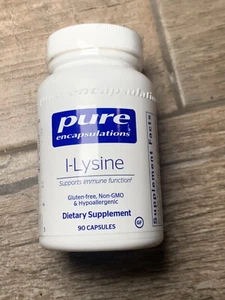 Pure Encapsulations I-Lysine 90 Capsules NEW Ex 12/2024 - Picture 1 of 2