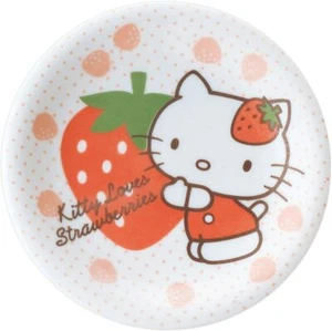 Hello Kitty Erdbeere Sometsuke Kuchenteller 302633 für Kinder HERGESTELLT IN JAPAN - Bild 1 von 1