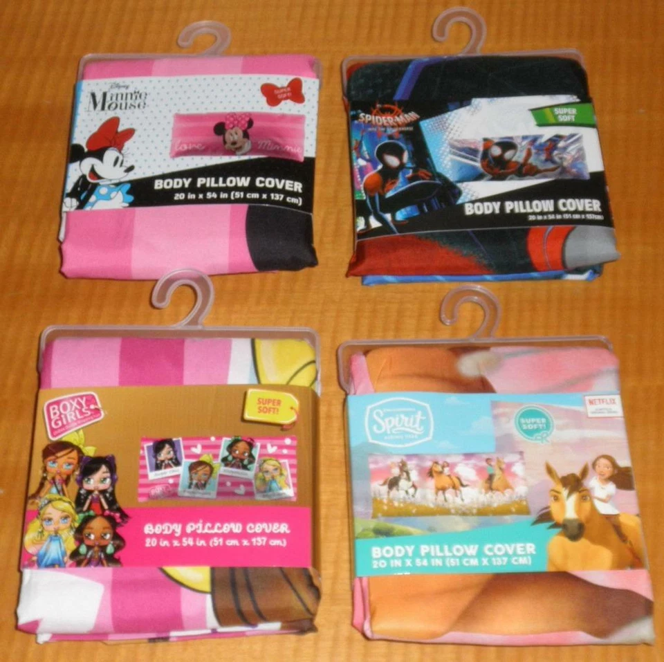 Capa de travesseiro corpo personagem infantil Minnie Mouse Homem-Aranha boxy meninas espírito - Imagem 1 de 1