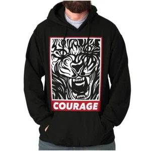 Cool Urban Streetwear Courage Fierce Tiger Hoodie Hooded Sweatshirt Men Women - Picture 1 of 7