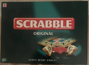 Scrabble - Die Kreuzwortspiel-Marke - Jedes Wort Zählt - Mattel Spiele Komplett - Bild 1 von 4