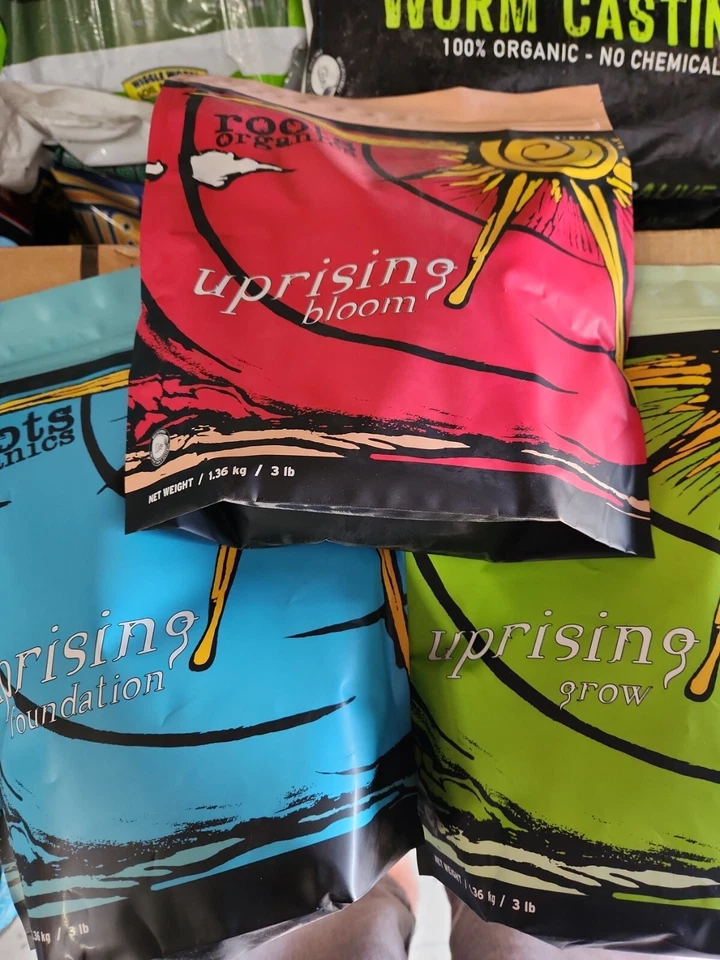 Roots Organics Uprising Foundation, Grow, Bloom Bundle 3 Lbs Each - Imagem 1 de 1