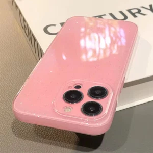 Custodia morbida silicone glitter per iPhone 17 16 15 14 Pro Max Plus 13 12 cover telefono - Foto 1 di 23