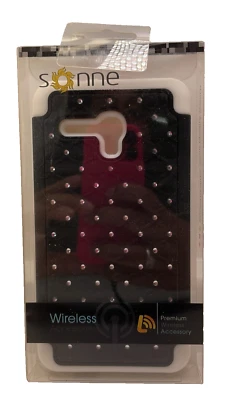 Sonne Premium Bling Case for Alcatel Fierce XL, Black/White, SRP $24.95 - Image 1 of 4