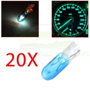 20x T5 Instrument Panel Dash Lights Halogen Mini-Wedge Bulbs 37 58 70 74 85 Blue - Picture 1 of 4