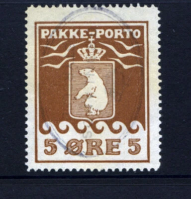 Groenlândia Scott Q3 5 Øre Parcel Post Fine usado - Imagem 1 de 2