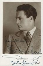 ORIGINAL AUTOGRAPH BY FRED LOUIS LERCH (ACTOR / "IRIS" PHOTO-PK 1925)